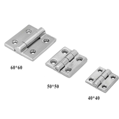 60 * 60mm Engsel Tugas Berat SUS304 SUS316 Engsel Pintu Mesin Stainless Steel