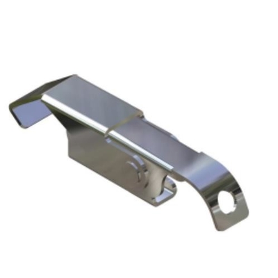 Silver Stainless Steel Over Center Latches Fastener 95 * 18 * 1.5mm Untuk Mesin Cetakan