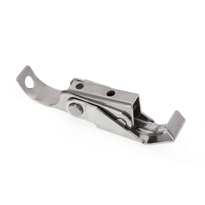 Silver Stainless Steel Over Center Latches Fastener 95 * 18 * 1.5mm Untuk Mesin Cetakan