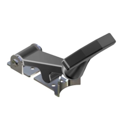 ISO9001 Black Rubber Draw Latch Tahan Karat Untuk Kap Kendaraan ODM