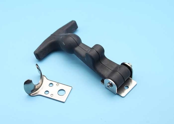 ISO9001 Black Rubber Draw Latch Tahan Karat Untuk Kap Kendaraan ODM