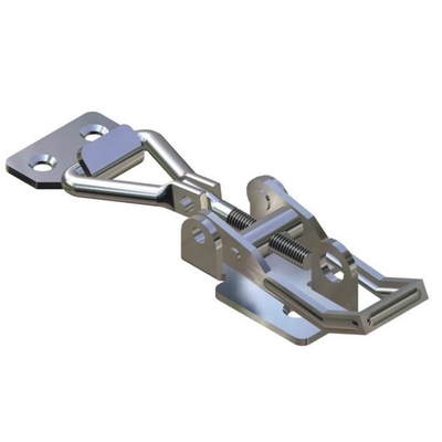 SUS201 Rustproof Adjustable Toggle Latch Dengan Rilis Cepat Lubang Kunci
