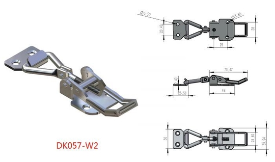 Kait Toggle yang Dapat Dilas Dapat Disesuaikan 304 Stainless Steel Kekerasan Tinggi