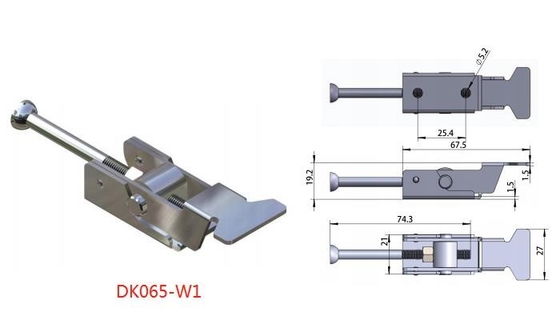 Polishing SS316 SS304 Stainless Steel Toggle Catch Untuk Mesin Pemotong Laser