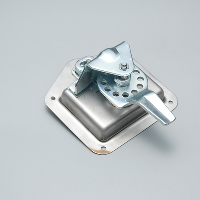 Huiding Stainless Steel Lipat T Berbentuk Menangani Paddle Latch Keyed Push Untuk Menutup Kunci