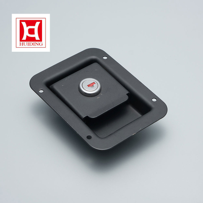 Stainless Steel Flush Mount Single Point Paddle Latch Kunci Panel Pintu Rv Hitam